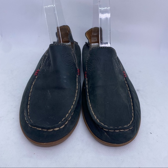 OluKai Shoes - Olukai Nohea Leather Slip On Loafers